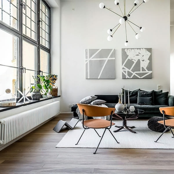 Трубчатый радиатор Velar 3040/5, нижнее разнесённое VLR с вентилем, ВхШхГ - 400х225х100, 329 Вт