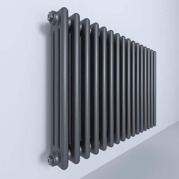 Трубчатый радиатор Velar 3045/7, нижнее разнесённое VLR с вентилем, ВхШхГ - 450х315х100, 512 Вт