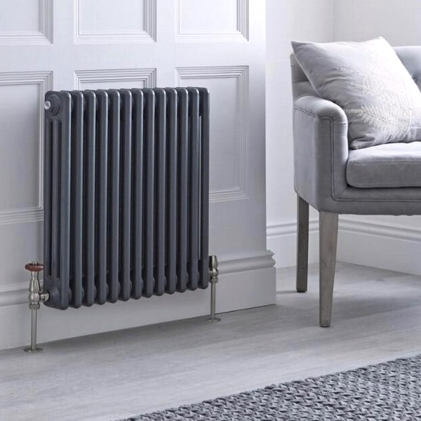 Трубчатый радиатор Velar 3060/49, нижнее разнесённое VLR с вентилем, ВхШхГ - 600х2205х100, 4665 Вт