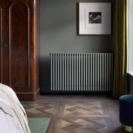 Трубчатый радиатор Velar 3075/26, нижнее разнесённое VLR с вентилем, ВхШхГ - 750х1170х100, 3013 Вт