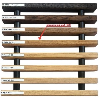 Декоративная решетка конвектора Heatmann деревянная GRL-200х1000 OKHVD1 цвет крашенный дуб №8