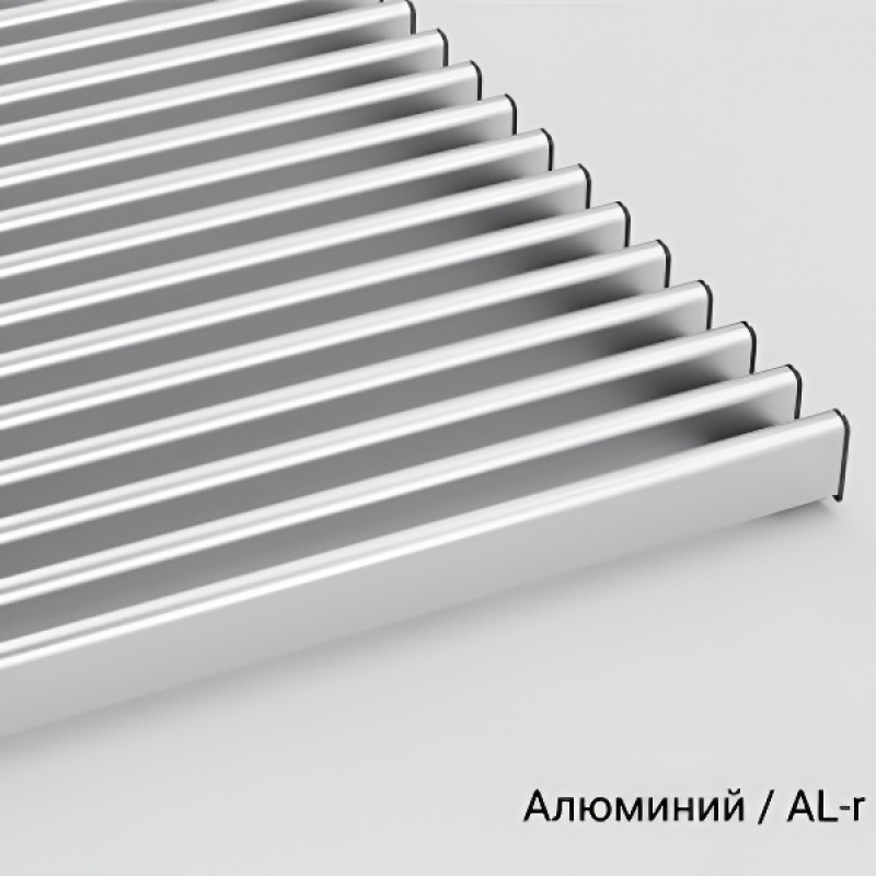 Декоративная решётка конвектора Mohlenhoff алюминиевая, продольная 220х1000 цвет алюминий