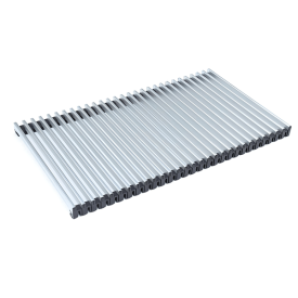 Решётка для конвектора отопления декоративная Savva KV 300x20x4800 тип 2003 Анодированный алюминий