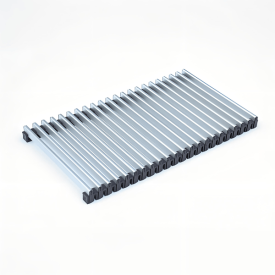 Решётка для конвектора отопления декоративная Savva KV 260x20x4100 тип 2004 Анодированный алюминий