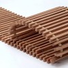 Решётка для конвектора отопления декоративная Savva KV 300x20x4800 Деревянная в лаке