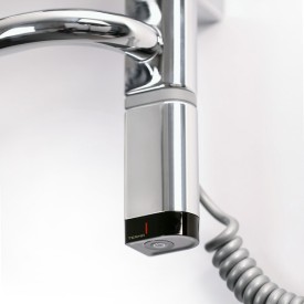 Нагревательный ТЭН Terma ONE с маскировочным элементом, профиль D правый Хром 300W