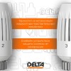 Термостатическая головка Delta CORAL M30x1,5, RAL 9016, белый (3739016)