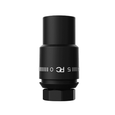 Термостатическая головка РС Cristal М30х1,5, матовый чёрный (PCHEAD02MB)