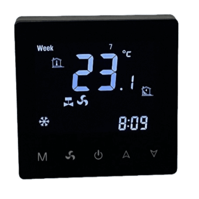 Термостат W-Therm WB 0-10V чёрный, Wi-Fi, 110V-240VAC, fan control 0-10V, Vitron