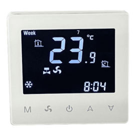 Термостат W-Therm fancoil RWW 0-10V (110V-240VAC, fan control 0-10V, WIFI, RS485, white), Vitron