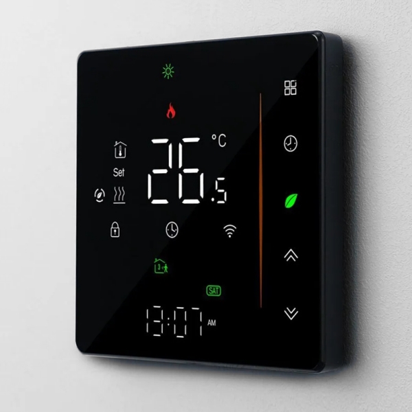 Терморегулятор программируемый ATOM Alpha Wi-Fi чёрный