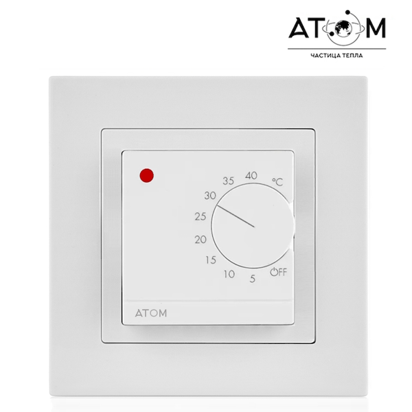 Терморегулятор ATOM Yota белый
