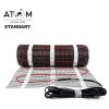 Тёплый пол электрический АТОМ Standart, двужильный мат, 1800 Вт, 12 м2