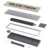 Конвектор внутрипольный Helios Therm CIAA-85-250-2100-RLA-S с вентилятором и решёткой