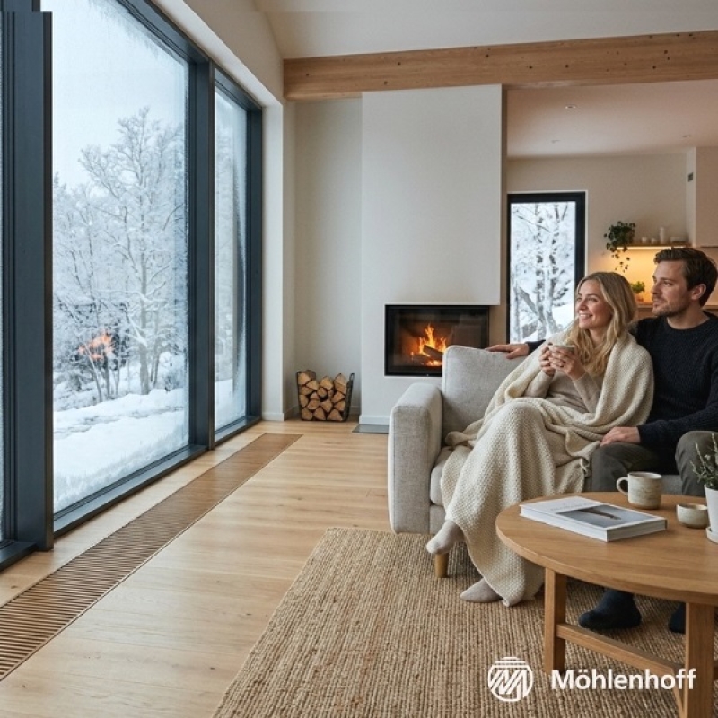 Внутрипольный конвектор Mohlenhoff WSK без вентилятора без решётки высотой 90 мм