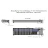 Внутрипольный конвектор Savva KV Vent 24V 260x120x3800 (50х100) c вентилятором без решётки