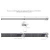 Внутрипольный конвектор Savva KV Vent 24V 260x120x3800 (50х100) c вентилятором без решётки