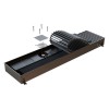 Внутрипольный конвектор Savva KV Dynamic 240x140x3000 (100х100) c вентилятором без решётки
