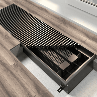 Конвектор внутрипольный электрический Vitron без вентилятора с решёткой ВКЭ.90.300.3000.2ТЭН