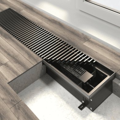 Конвектор внутрипольный электрический Vitron без вентилятора с решёткой ВКЭ.90.200.700.1ТЭН