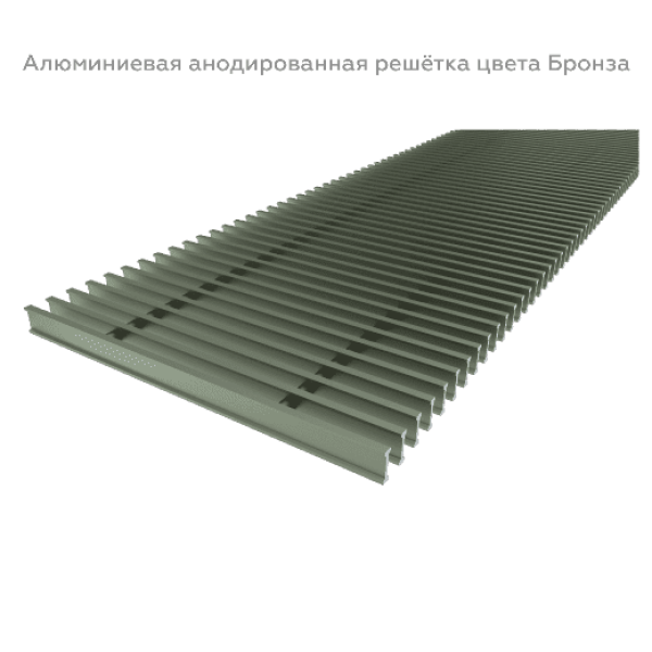 Конвектор внутрипольный электрический Vitron с вентилятором и решёткой ВКВЭ.90.200.1300.2ТР