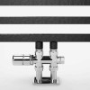 Полотенцесушитель Terma Bone DW 1610-500 чёрный матовый водяной