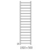 Полотенцесушитель Terma CRYSTAL 1920-500 чёрный матовый водяной