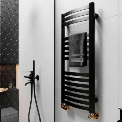 Полотенцесушитель Terma Dexter 1760-600 чёрный матовый водяной