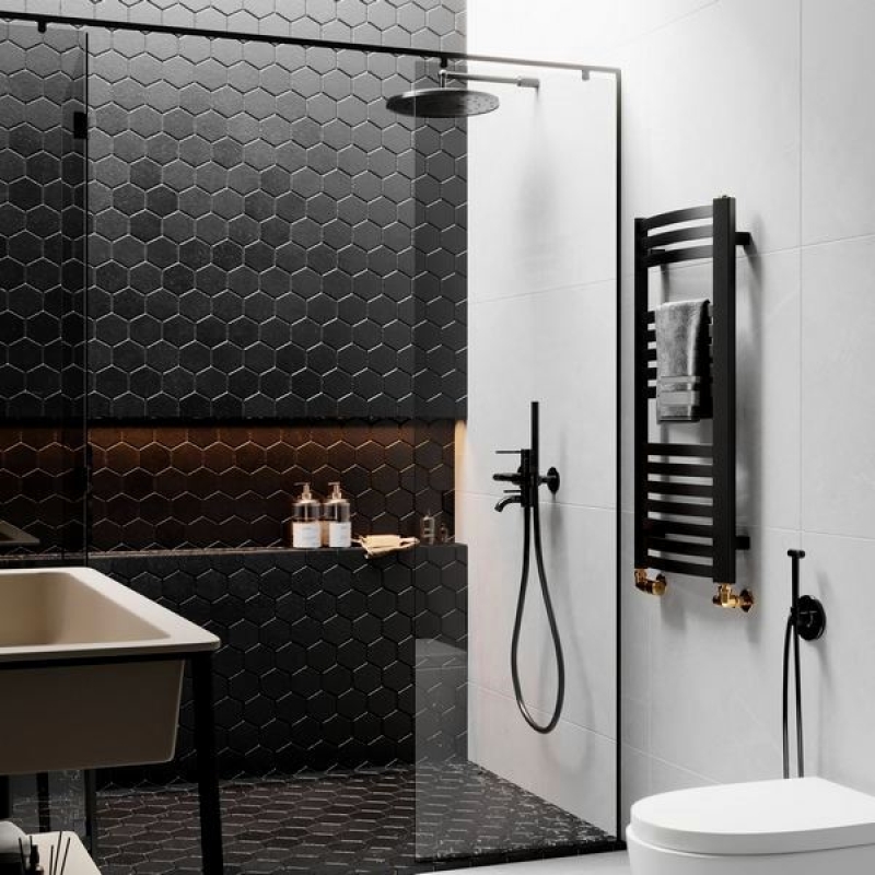 Полотенцесушитель электрический Terma Dexter 500-500 в цвете палитры RAL