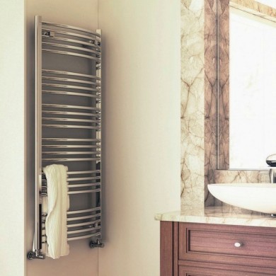 Полотенцесушитель электрический Terma Domi 1479-600 чёрный матовый