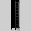 Полотенцесушитель Terma Easy DW 1980-200 чёрный матовый водяной