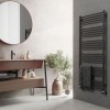 Полотенцесушитель Terma Fiona  1620-630 чёрный матовый водяной