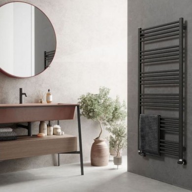 Полотенцесушитель Terma Fiona  1860-630 чёрный матовый водяной