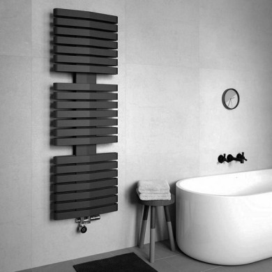 Полотенцесушитель Terma IRON D 730-600 чёрный матовый водяной