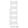 Полотенцесушитель Terma Incorner 1275-350 электрический белый
