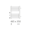 Полотенцесушитель Terma Incorner 465-350 электрический белый