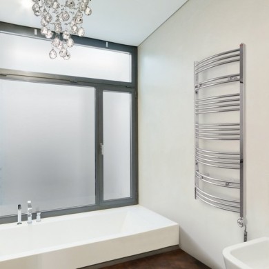 Полотенцесушитель электрический Terma Jade-M 1149-500 хромированный