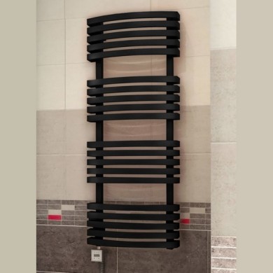 Полотенцесушитель Terma Kioto 1815-480 чёрный матовый водяной
