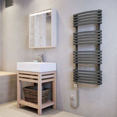 Полотенцесушитель электрический Terma Kioto 870-480 в цвете палитры RAL