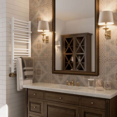 Полотенцесушитель Terma Lima 300-1200 белый водяной