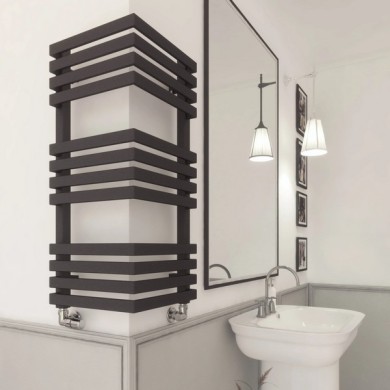 Полотенцесушитель Terma Outcorner 1545-300 чёрный матовый водяной