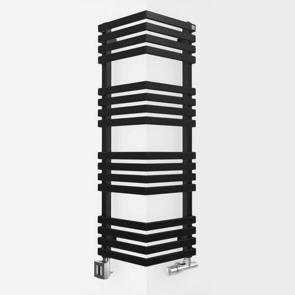 Полотенцесушитель Terma Outcorner 735-300 чёрный матовый водяной