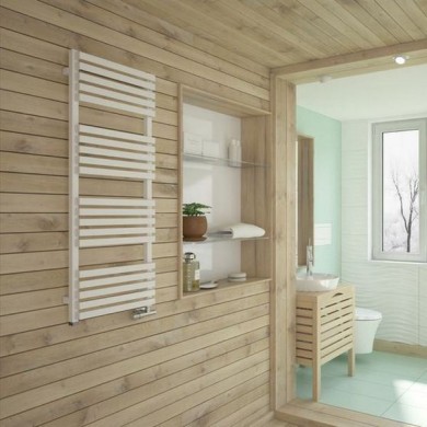 Полотенцесушитель Terma Quadrus Slim 1185-600 электрический белый