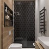 Полотенцесушитель Terma Simple 720-500 чёрный матовый водяной