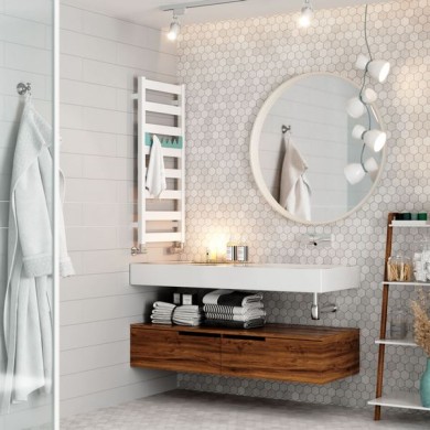 Полотенцесушитель Terma VIVO 670-300 электрический белый