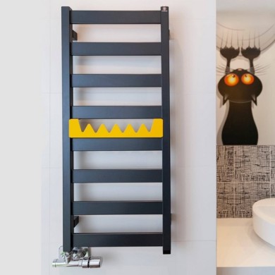 Полотенцесушитель Terma VIVO 1630-300 чёрный матовый водяной