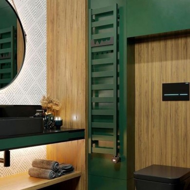 Полотенцесушитель электрический Terma VIVO 1390-300 в цвете палитры RAL