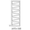 Полотенцесушитель Terma WIND 1470-500 белый водяной