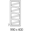 Полотенцесушитель Terma WIND 990-400 чёрный матовый водяной