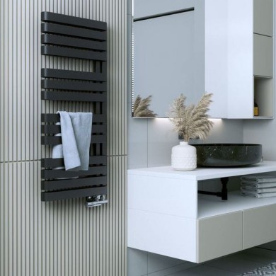 Полотенцесушитель Terma Warp S 785-500 чёрный матовый водяной